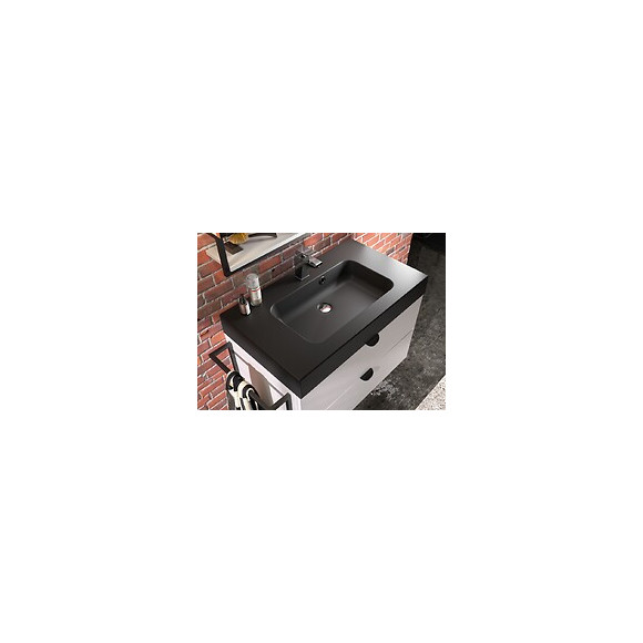 Plan De Toilette En Polybéton Simple Vasque 80 Cm Roke