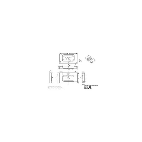 Plan De Toilette En Polybéton Simple Vasque 80 Cm Roke