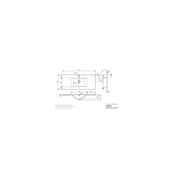 Plan De Toilette Simple Vasque 100 Cm Soft