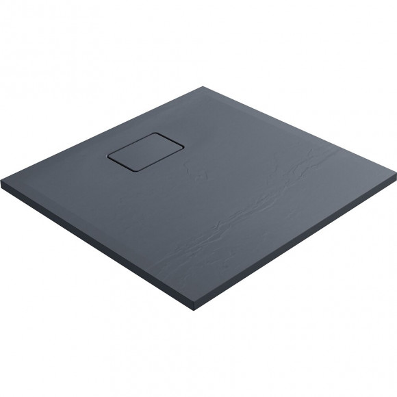 Receveur De Douche Effet Pierre Terreno 80 X 80 Gris