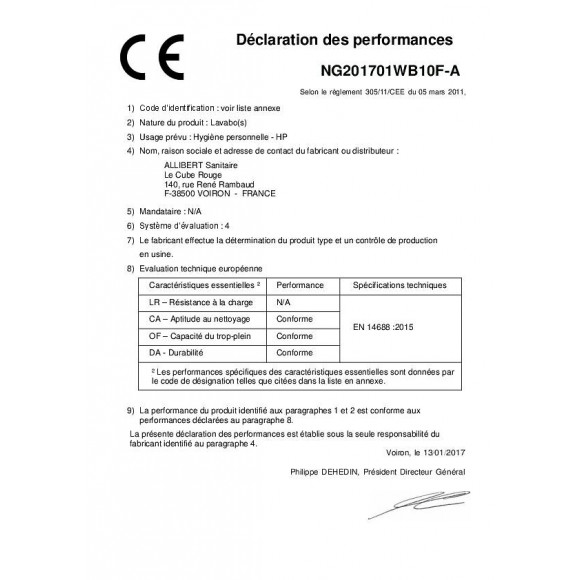 Plan De Toilette En Polybéton Simple Vasque 80 Cm Roke