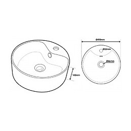 Vasque À Poser Curve Ronde Blanche
