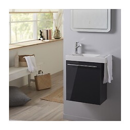 Pack Lave-mains Gris Anthracite + Lave-mains En Céramique + Mitigeur