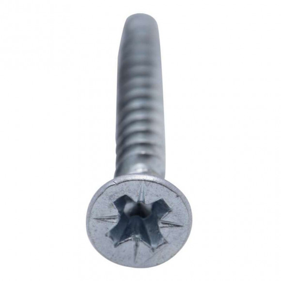 Vis À Bois Tête Fraisée Pz Zinguée Vissal Filet Total 4x35 Mm  X18 Vis