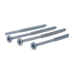 Vis À Bois Tête Fraisée Pz Zinguée Vissal Filet Total 6x140 Mm  X4 Vis