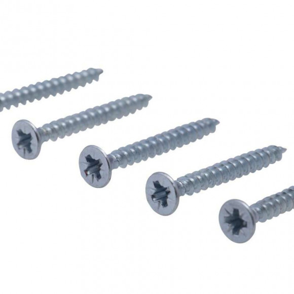 Vis À Bois Tête Fraisée Pz Zinguée Vissal Filet Total 3,5x25 Mm  X25 Vis