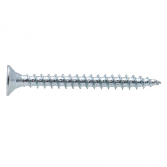 Vis À Bois Tête Fraisée Pz Zinguée Vissal Filet Total 3,5x40 Mm  X100 Vis