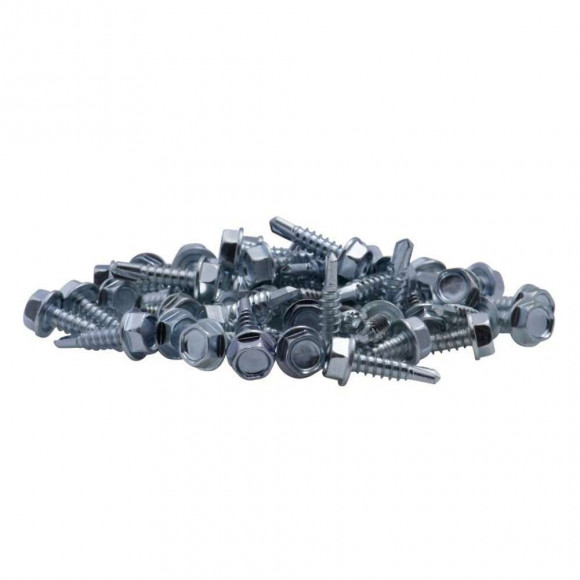 Vis Autoperceuse Tête Hexagonale Zinguée Vissal 4,8 X 32 Mm  Lot De 13 Vis