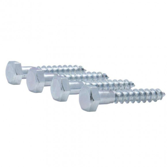 Tirefond Tête Hexagonale Zingué Vissal 10x60 Mm  X20 Tirefonds