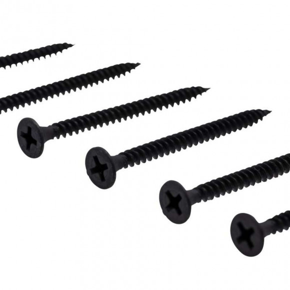 Vis Plaque De Plâtre Ph Noire Vissal 3,5x55 Mm  Lot De 150 Vis