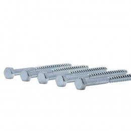 Tirefond Tête Hexagonale Zingué Vissal 10x120 Mm  X10 Tirefonds