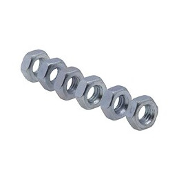 Boulon Tête Hexagonale Et Écrou Vissal Finition Zinguée Ø4 X 40 Mm  Lot De 14