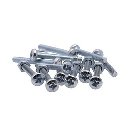 Vis À Métaux Zinguée Tête Cylindrique Bombée Pz Cruciforme Vissal Ø 4x20 Mm  Lot De 14 Vis+écrou