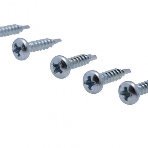 Vis Autoperceuse  Zinguée Tête Cylindrique Ph Vissal 4,8x38 Mm  Lot De 50 Vis