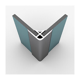 Profilé D’angle Chrome Pour Panneau Mural - 15x15x2100 Mm – Corner Mural Chrome