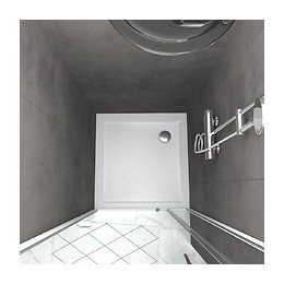 Pack Porte De Douche Coulissante Blanc De 79 À 80x185cm + Receveur 80x80 - Whity Slide