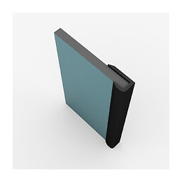 Profiles De Finition Noir Mat Pour Panneau Mural - 2 Profiles De 10x5x2100 Mm Finish Mural Noir Mat