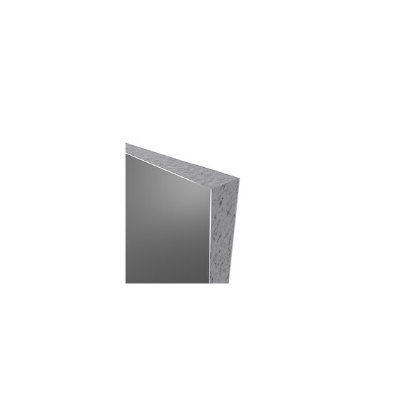Pack Panneaux Muraux Gris En Aluminium Avec Profile D'angle Et Finition Anodise Brillant- 90 X 120cm