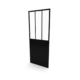 Paroi De Retour Type Atelier - 90x200 Cm - Paroi De Retour - Profile Noir Mat