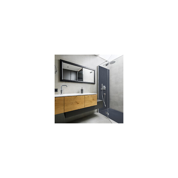 Panneau D'habillage Mural En Résine Gris Ardoise Imitation Pierre - 200 X 100 Cm