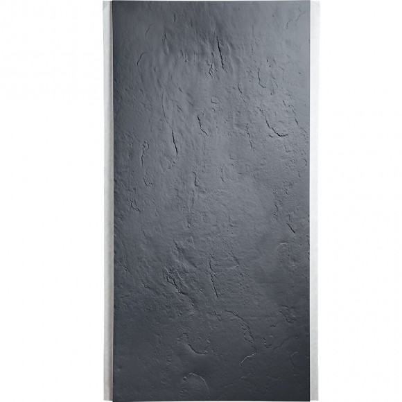 Panneau D'habillage Mural En Résine Gris Ardoise Imitation Pierre - 200 X 100 Cm