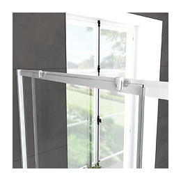 Pack Porte De Douche Coulissante Blanc 100x185cm + Retour 90 Verre Transparent 5mm - Whity Slide 100