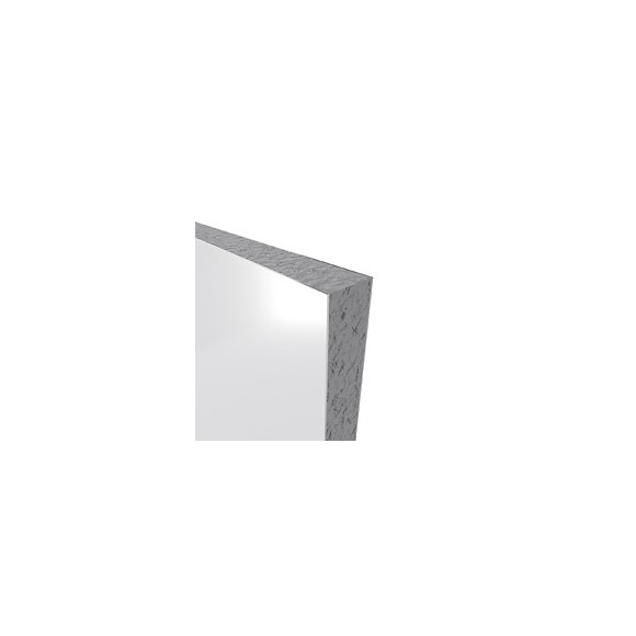 Pack Panneaux Muraux Blanc Mat - En Aluminium Avec Profile D'angle Et De Finition Anodises Chrome