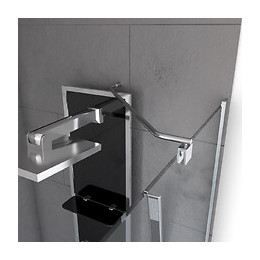 Barre De Fixation D'angle Pour Douche A L'italienne-freedom 2 Angle-barre De Fixation Murale D'angle