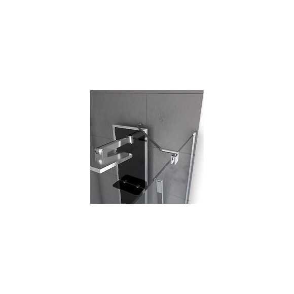 Barre De Fixation D'angle Pour Douche A L'italienne-freedom 2 Angle-barre De Fixation Murale D'angle