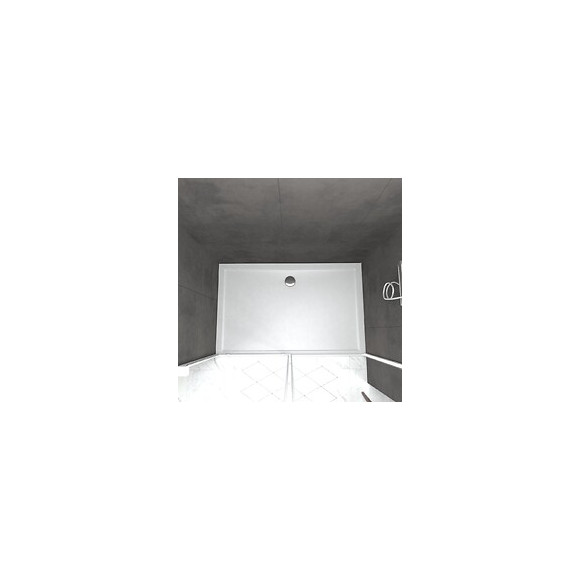 Pack Porte De Douche Coulissante Blanc 140x190cm + Receveur 80x140 - Whity Slide