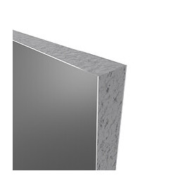 Pack Panneaux Muraux Gris En Aluminium Avec Profile D'angle Et Finition Anodise Brillant - 90 X 90cm