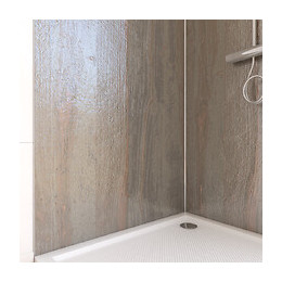 Pack Panneaux Muraux Effet Pierre Naturelle En Composite Avec Profile D'angle Et De Finition Chrome