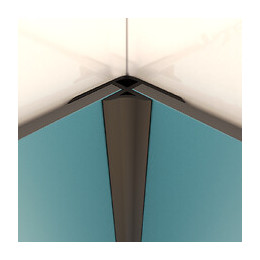 Profilé D’angle Noir Mat Pour Panneau Mural - 15x15x2100 Mm – Corner Mural Noir Mat