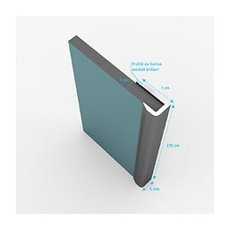 Profilés De Finition Chrome Pour Panneau Mural - 2 Profilés De 10x5x2100 Mm – Finish Mural Chrome