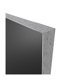 Pack Panneaux Muraux Noir En Aluminium Avec Profile D'angle Et Finition Anodise Brillant - 90 X 90cm