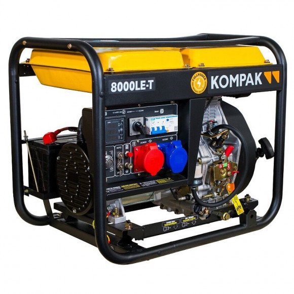 Kompak Groupe Électrogène 6400w Diesel 230v/400v K8000le-t