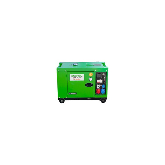 Energy Groupe Électrogène 7200w Diesel Insonorisé 230v/400v Ey-9tdspe