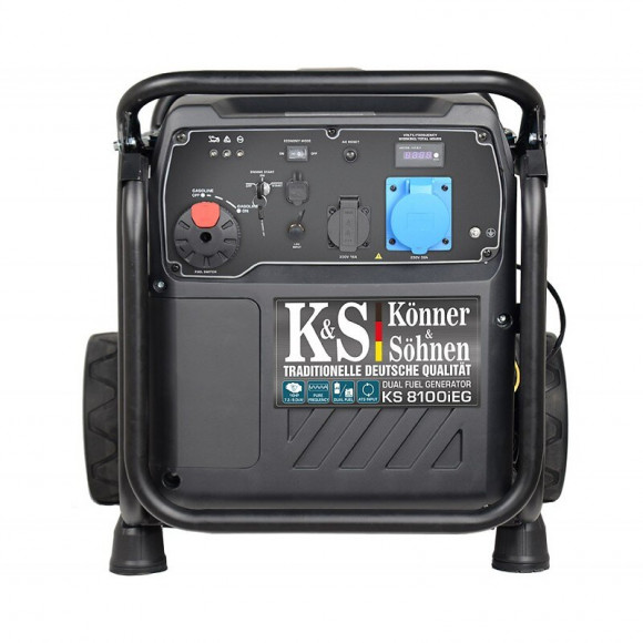 Konner & Sohnen Groupe Électrogène 8000w Gaz/essence Inverter Ks8100ieg