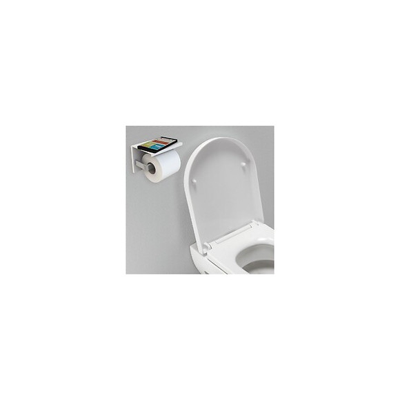 Porte Papier Avec Étagére Blanc