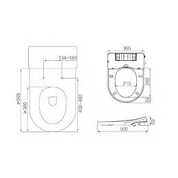 Abattant Wc Japonais Lavant Non Électrique Pour Cuvette Carénée Ou Droite