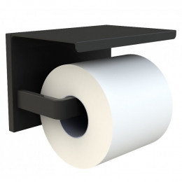 Porte Papier Avec Étagére Noir