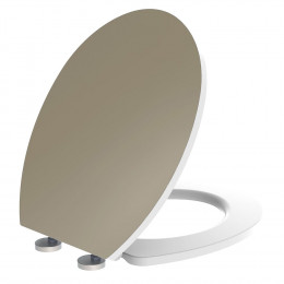 Abattant Wc En Thermodur - Fermeture Progressive Et Déclipsable Kristal Taupe