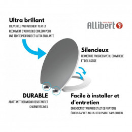 Abattant Wc Couleur Gris - Kristal