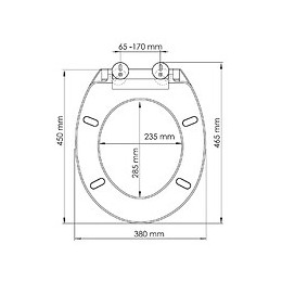 Abattant Wc Couleur Bleu Nuit - Kristal