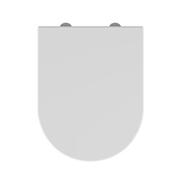 Abattant Wc En Thermodur - Fermeture Progressive Et Déclipsable Kobalt Blanc