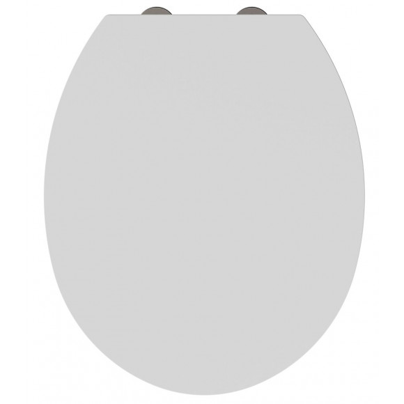 Abattant Wc En Thermodur - Fermeture Progressive - 38 X 6 X 43,5 Cm - Blanc Brillant