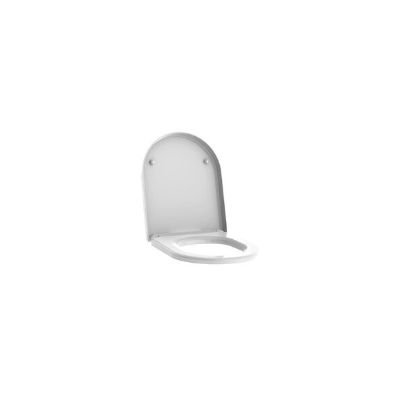 Abattant Wc En Thermodur - Fermeture Progressive Et Déclipsable Kobalt Blanc