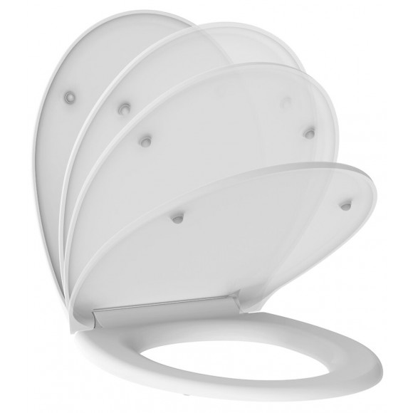 Abattant Wc En Thermodur - Fermeture Progressive Et Déclipsable Dolceo Blanc Coton