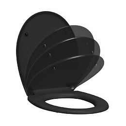 Abattant Wc En Thermodur - Fermeture Progressive Et Déclipsable Dolceo Noir Mat