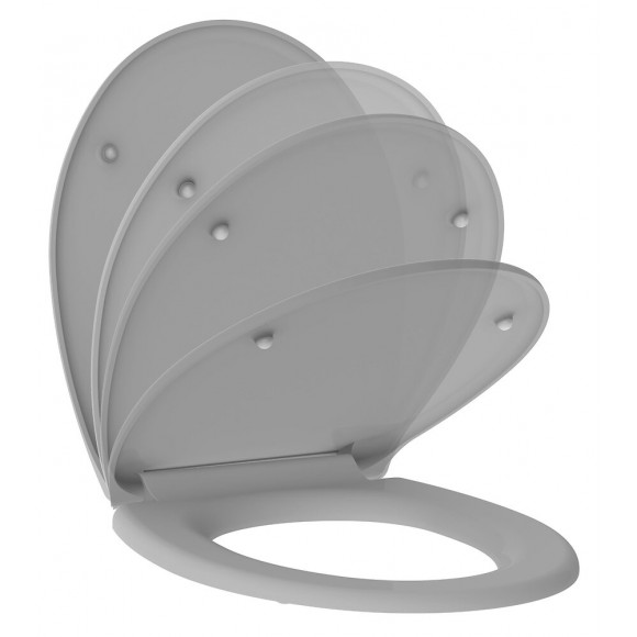 Abattant Wc En Thermodur - Fermeture Progressive Et Déclipsable Dolceo Gris Mat